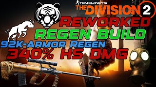 Division 2 Regen build Rework 92k Regen 1,8M Armor 340HS Dmg! (PvP Conflict Setup)