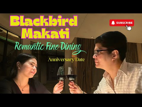 O que pedimos no Blackbird Makati para nosso jantar requintado de aniversário