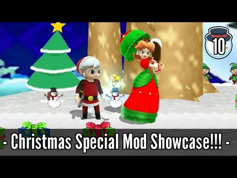 22 Christmas Skins, 9 Winter Stages + Christmas Menu - Super Smash Bros. Wii U Mod Showcase #10