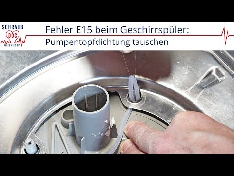 Bosch / Siemens Geschirrspüler Fehler E15 - Pumpentopfdichtung tauschen