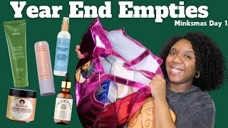 Last Empties Of 2024 | Hair Care, Bodycare, & Beauty Empties | Minkmas Day 1🎁