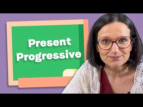📢  Present Progressive / Continuous in English For Kids ✅