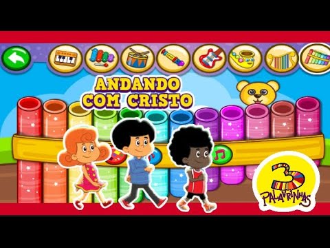 Andando com Cristo • 3 Palavrinhas • walking with Jesus • 3 little words