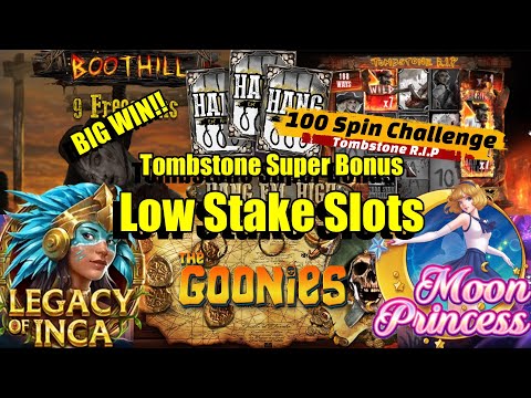 Thumbnail for video: £100 Bonus Hunt + Tombstone R.I.P 100 Spin Challenge, Can we get a BIG WIN!!??