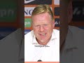 Een heerlijk onderonsje tussen Koeman en Valentijn Driessen! ?