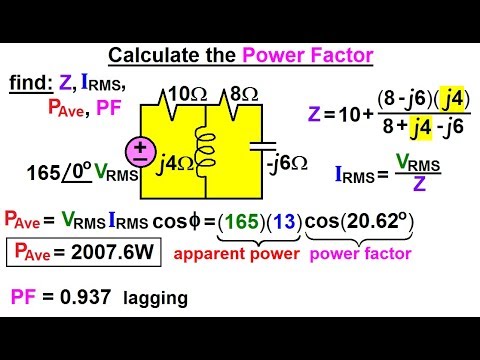 Electrical Engineering: Ch 12 AC Power (36 of 58) How to Calculate the Power Factor? Video