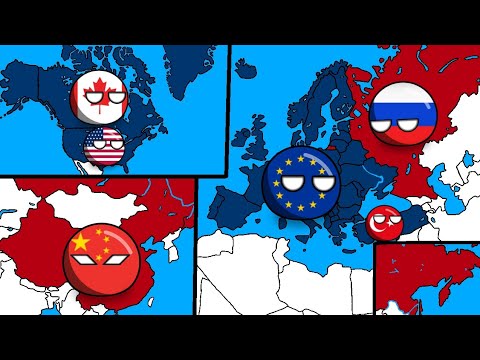 Europe, Balkan, Turkey, USA, Canada vs Russia, China