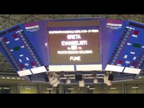 Greta Evangelisti 2 prova serie A1 paladozza Bologna 2019