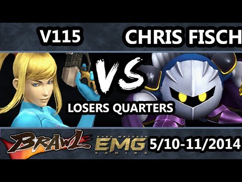 GOML - V115 ( Zero Suit Samus) Vs. Chris Fich (Metaknight) SSBB Losers Quarters - Brawl