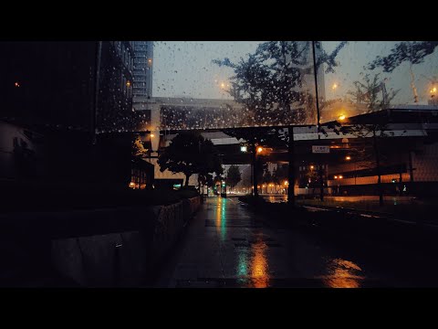 4K ASMR Loud Thunderstorm Heavy Rain Walk at Dawn | Osaka Japan | Ambience Relax Sleep Work Stress