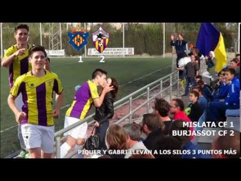 12-04-2015. LOS GOLES MARCADOS POR EL BURJASSOT CF ANTE EL MISLATA CF