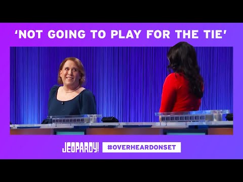 Overheard On Set: Amy Schneider and Pam Schoenberg Battle to the Very End | JEOPARDY!