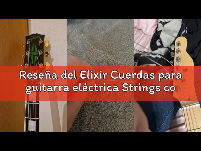 Vídeo relacionado con Elixir Cuerdas para guitarra eléctrica Strings con recubrimiento POLYWEB, calibre superligero (.009-.042)