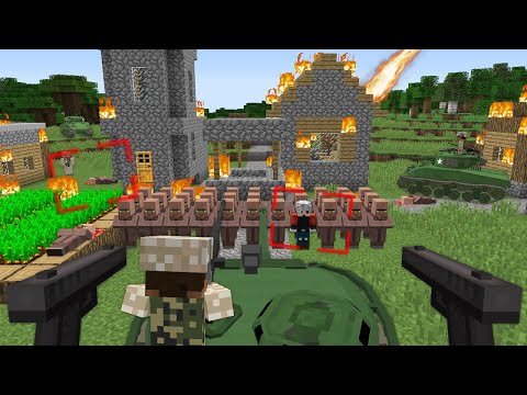 1000$ KÖY SALDIRISI - Minecraft