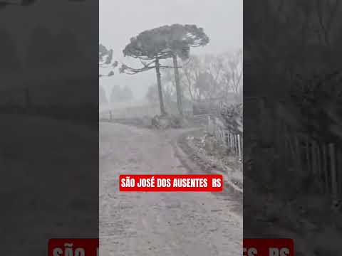 NEVE NO RIO GRANDE DO SUL#FrioNoSul#NeveRS#SãoJoséDosAusentes