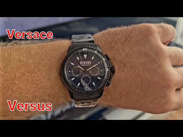 Vídeo relacionado con Versus Versace Reloj de pulsera para hombre Gun de 45 mm Aberdeen VSPLO0319, color gris, extensión Aberdeen, gris