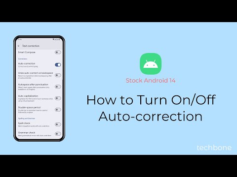 How to Turn On/Off Auto-correction [Android 14]
