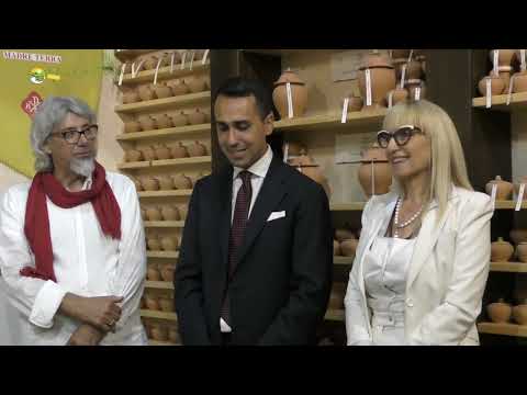 Il Ministro degli Esteri Luigi  Di Maio,  in visita ad Albanella