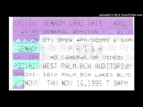 Phish 11/16/95  Ha Ha Ha ) Harry Hood