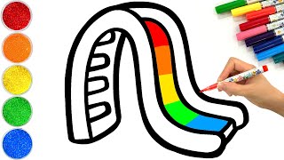 How to Draw a Playground Slide | Easy Step by Step Tutorial | Made for Kids