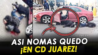 ¡Así nomas quedo! Policías exterminan a 5 pistoleros tras un Topón y Persecución, en Cd Juárez.