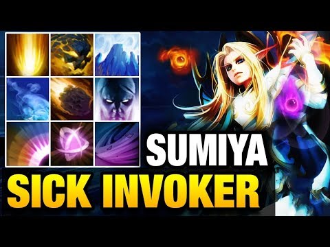 Sumiya The master of Quas Wex build The best Invoker in world Dota 2  Gameplay