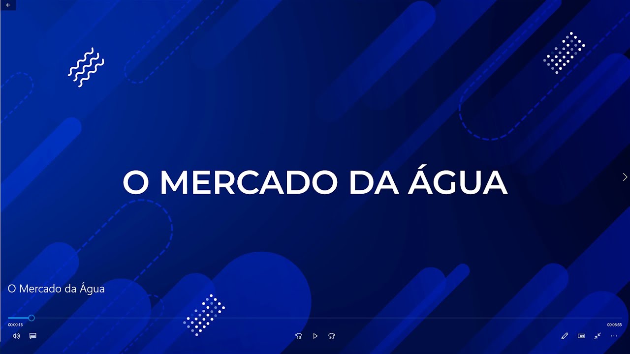 O MERCADO DA ÁGUA