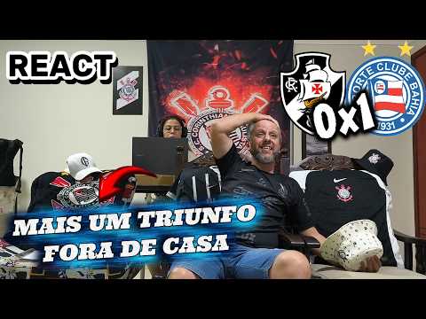 REACT Vasco 0x1 Bahia - TRIUNFO PRA COLOCAR O BAHIA NA PONTA! BBMP!