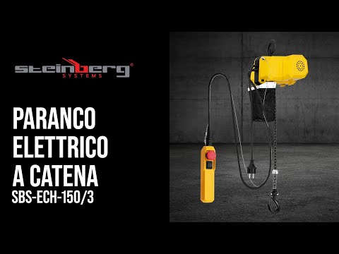 Video - Paranco elettrico a catena - 150 kg - 3 m
