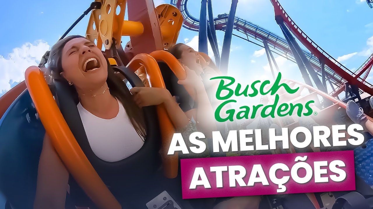 BUSCH GARDENS - AS MELHORES ATRAÇÕES | FLORIDA - TAMPA + ROTEIRO PERFEITO DETALHADO - 2024