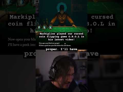 Markiplier played our coin flipping game! #gaming #horror  #indiegame
