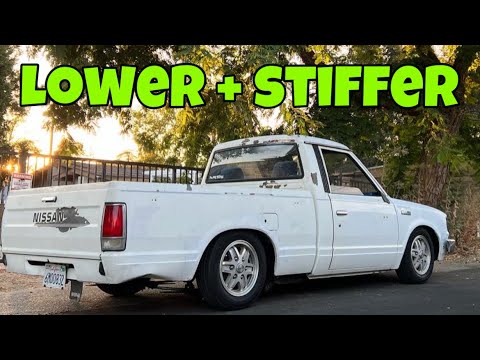 LOWERING A NISSAN 720 WITH 4x4 LEAF SPRING’S & 4” DROP BLOCK’S