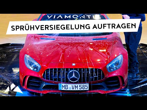 Auto Sprühversiegelung auftragen - Wasser- & Schmutzabweisende Fahrzeugversiegelung