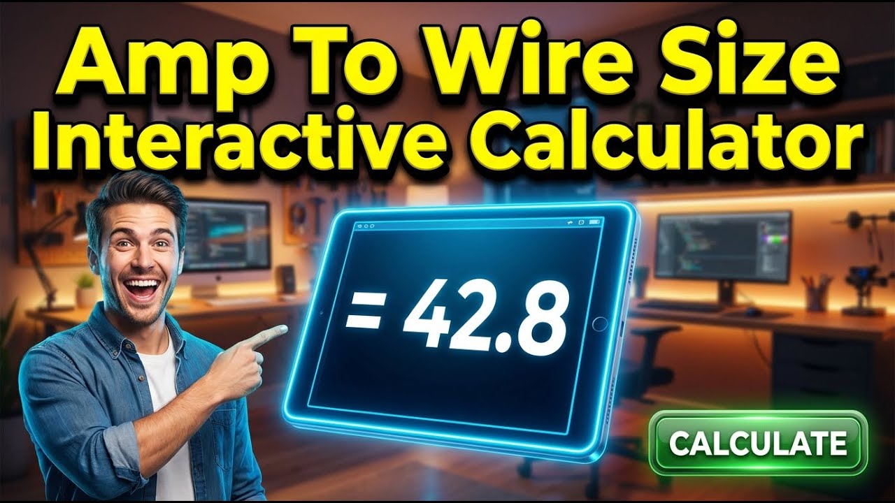 Amp To Wire Size Interactive Calculator