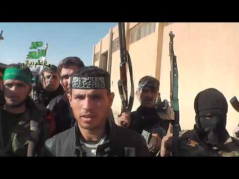 لقاء مع أحد قادة تجمع الوية تحرير دير الزور بالقرب من لواء الصواريخ 113 في ريف دير الزور