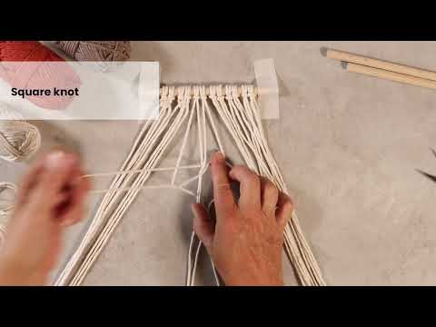 Makramee-Blumentopfaufhänger