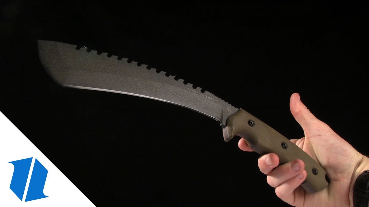 TOPS Knives Tundra Trekker Fixed Blade Tan Canvas Micarta (5.75" Tactical Stone)