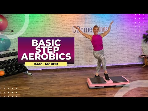 Basic Step Aerobics Workout - Perfect for Beginners!  #327 - 127 BPM