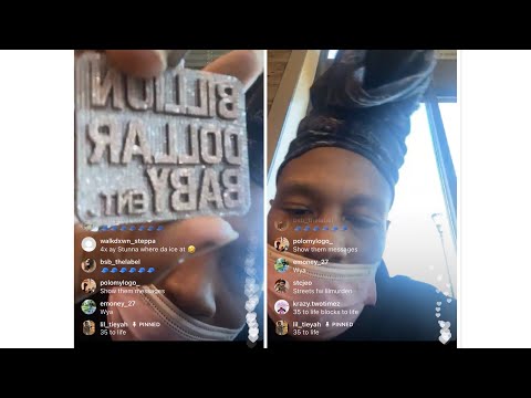 Lil murden got Dababy’s & stunna chain & shows it on live