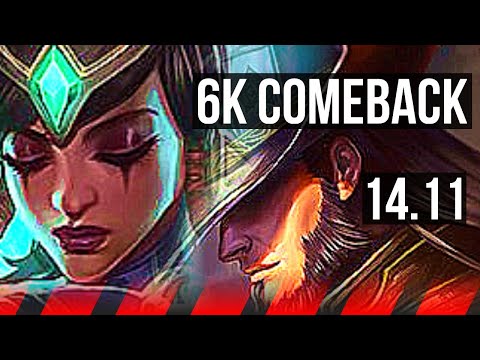 KARMA vs TWISTED FATE (TOP) | 6k comeback, 600+ games, Dominating | NA Grandmaster | 14.11