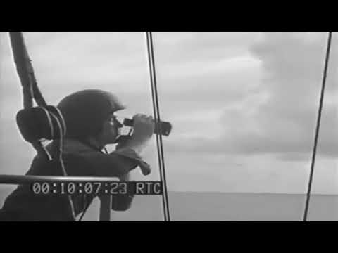 World War II Raw Footage - USN Bombardment Of Tinian, Mariana Islands