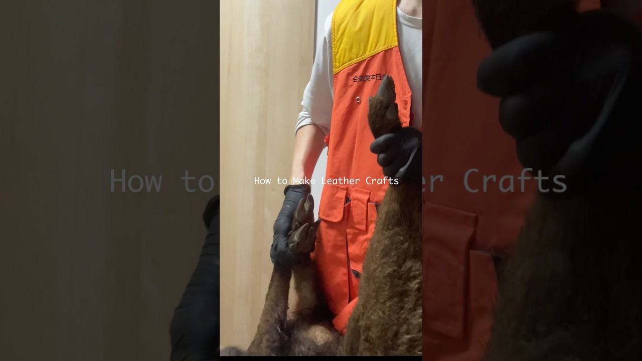 簡単に自宅でできる本格的な革鞣しのやり方#いのししの人 #レザークラフト　#革鞣し #leathercraft
