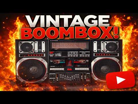 InterSound Super Jumbo Vintage Iconic Ghetto Blaster Stereo Cassette Boombox