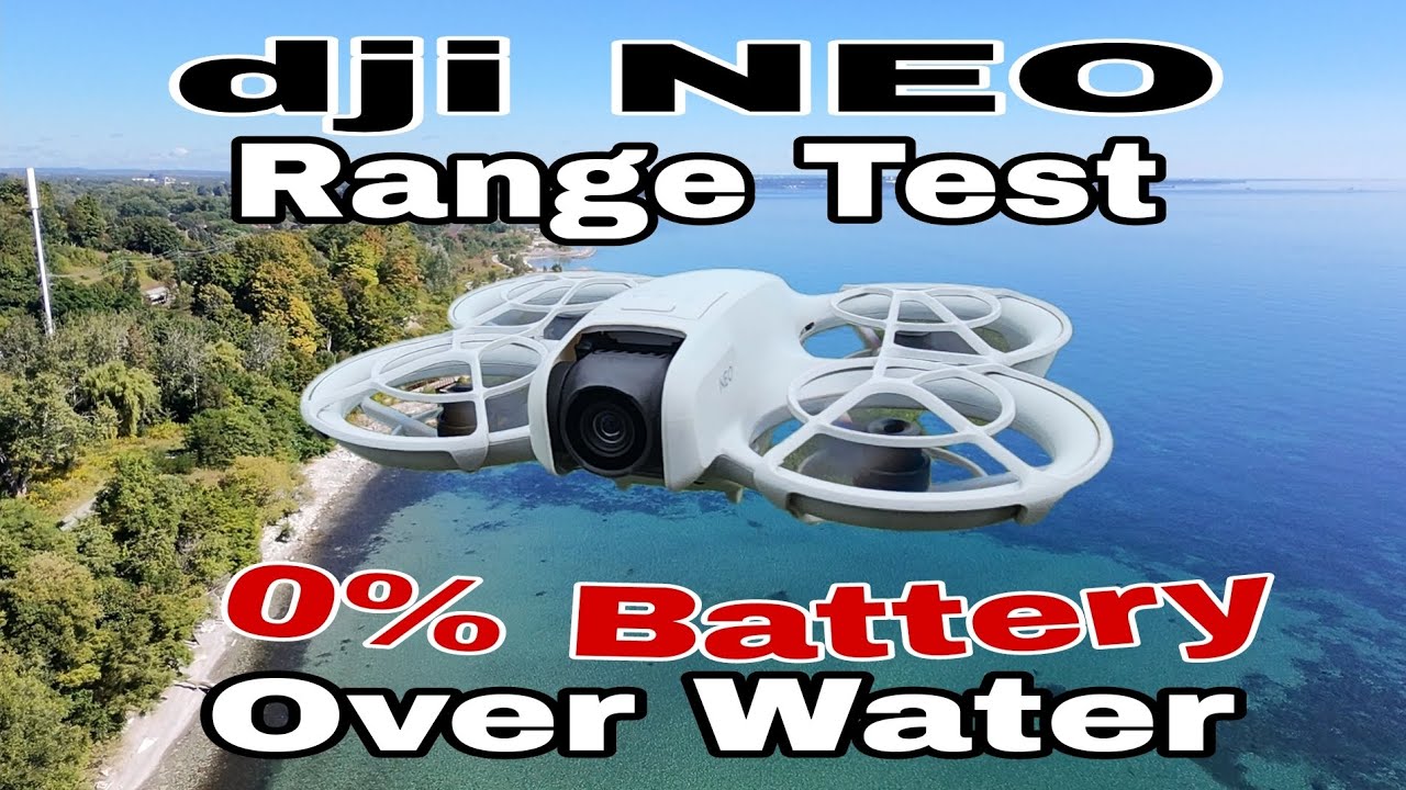Dji NEO Range Test - Critical 0% Low Battery Over Water