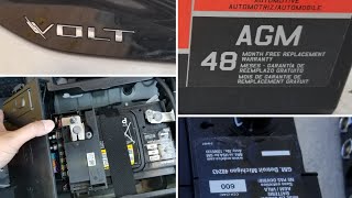 DIY: 2016-2019 CHEVY VOLT -12 Volt AGM Battery  Replacement!
