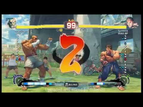 Super Street Fighter 4 Mago (Sagat,Fei Long) vs Kyoaxela (Ryu) 07.08.2010 Part 1