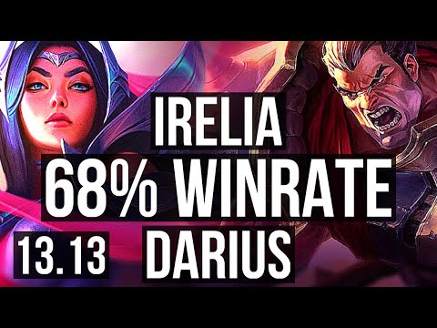 IRELIA vs DARIUS (TOP) | 68% winrate, 5/1/1 | TR Grandmaster | 13.13