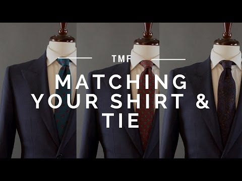 How to Match Your Shirt and Tie