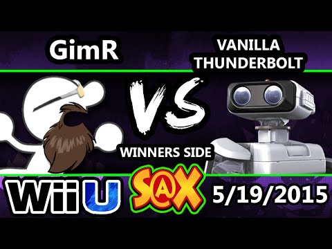 S@X - VGBC | GimR (G&W) vs Vanilla Thunderbolt (ROB) SSB4 Tournament - smash Wii U - Smash 4