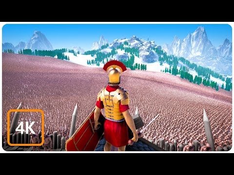 Roman Wooden Fort vs 1,000,000 Zombies - Ultimate Epic Battle Simulator 2 UEBS 2 (4K)